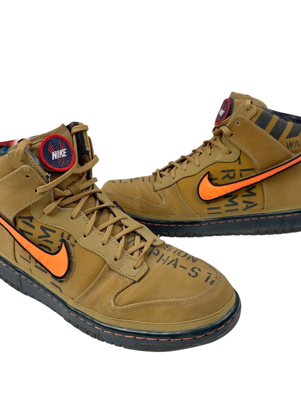 Nike Dunk Hi Premium QS Galaxy 503766 780 Flt Gold/Total Orange Size 10.5